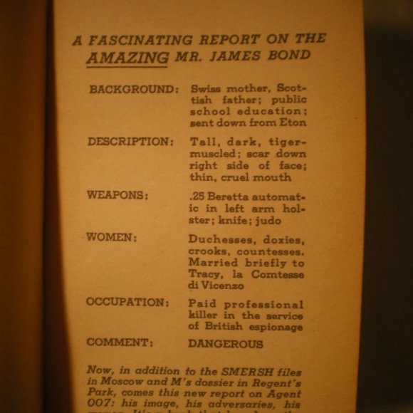 007 JAMES BOND A REPORT O.F. SNELLING 1964 - Picture 4 of 6